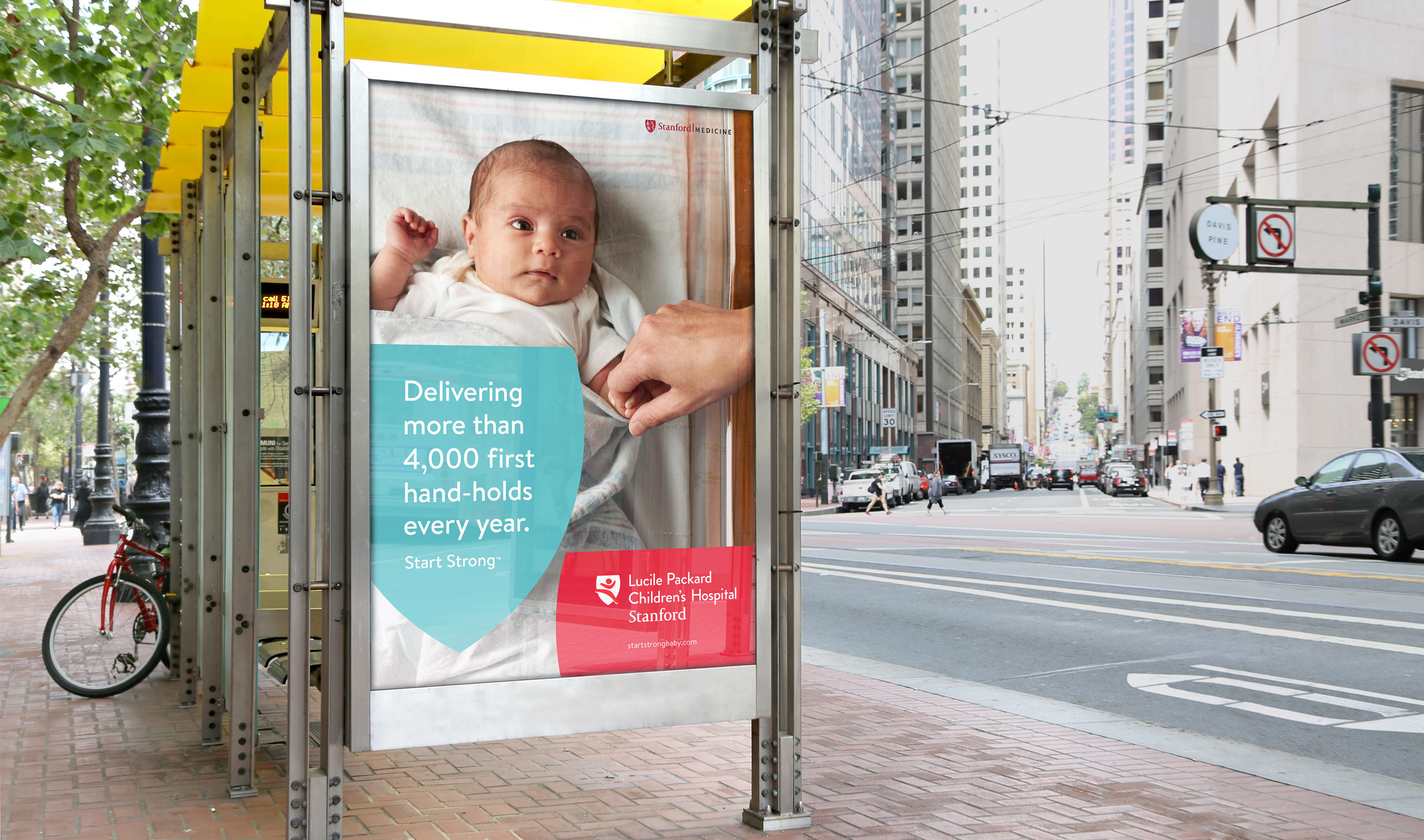 Office StanfordChildrensHealth Start Strong Campaign - Bus Shelter Ad