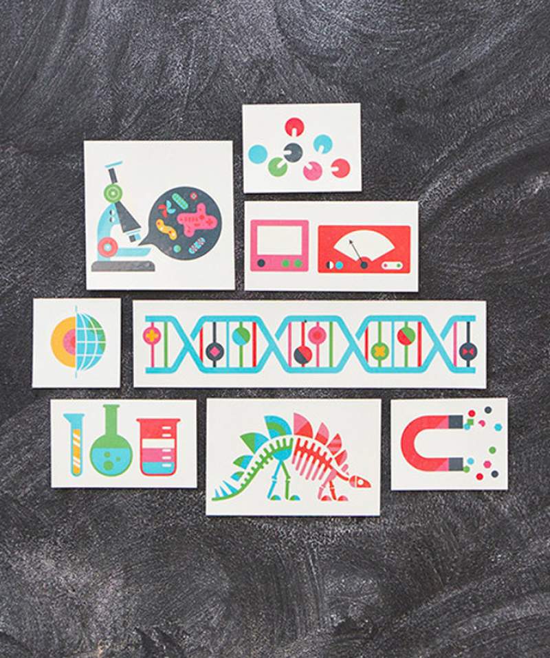 Office WeeSociety Tattly Tattoo - Science