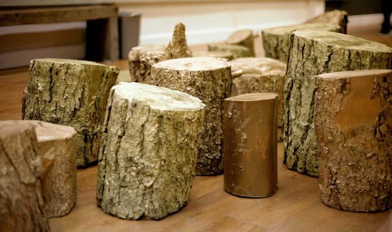 Office 826 BigfootArtShow Wood Stumps