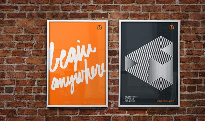 Office N3twork Posters - Begin Anywhere - Movement