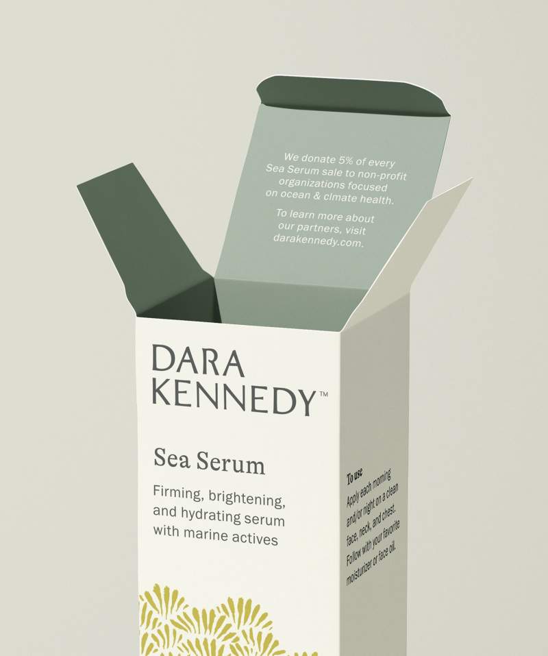 Office Dara Kennedy Sea Serum Packaging Top