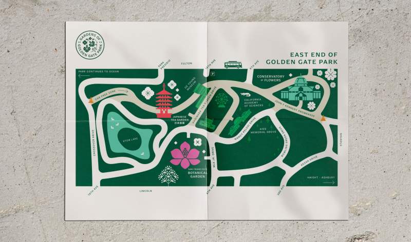 Office Gardensof Golden Gate Park Illustrated Map