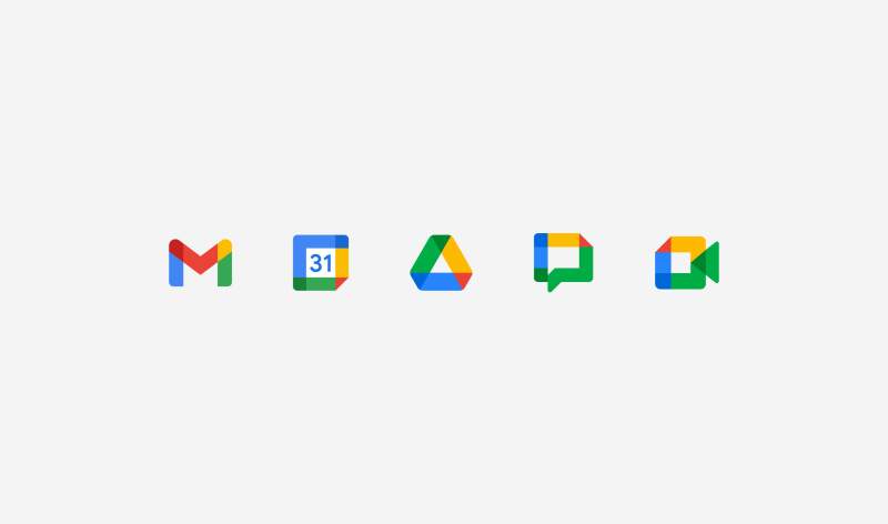 Office Google Workspace Icons Chat Product Lineup