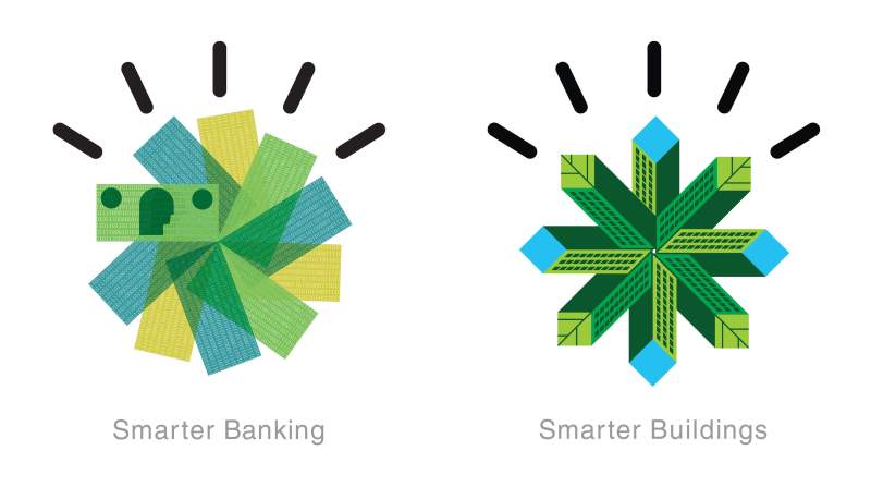 Office IBM SmarterPlanet Icons Banking Buildings