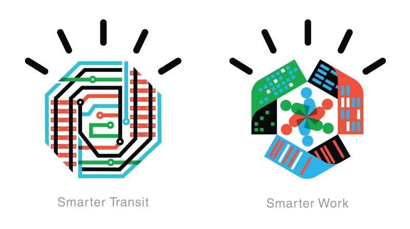 Office IBM SmarterPlanet Icons Transit Work