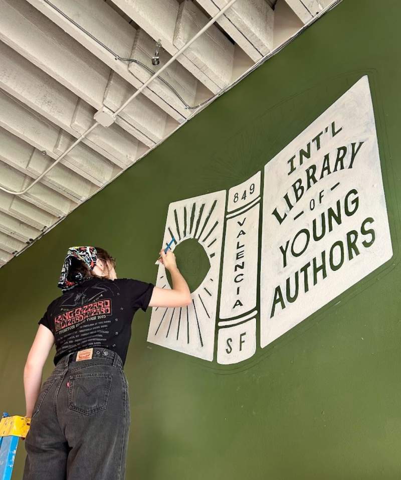 Office Intl Library Of Young Authors Mural